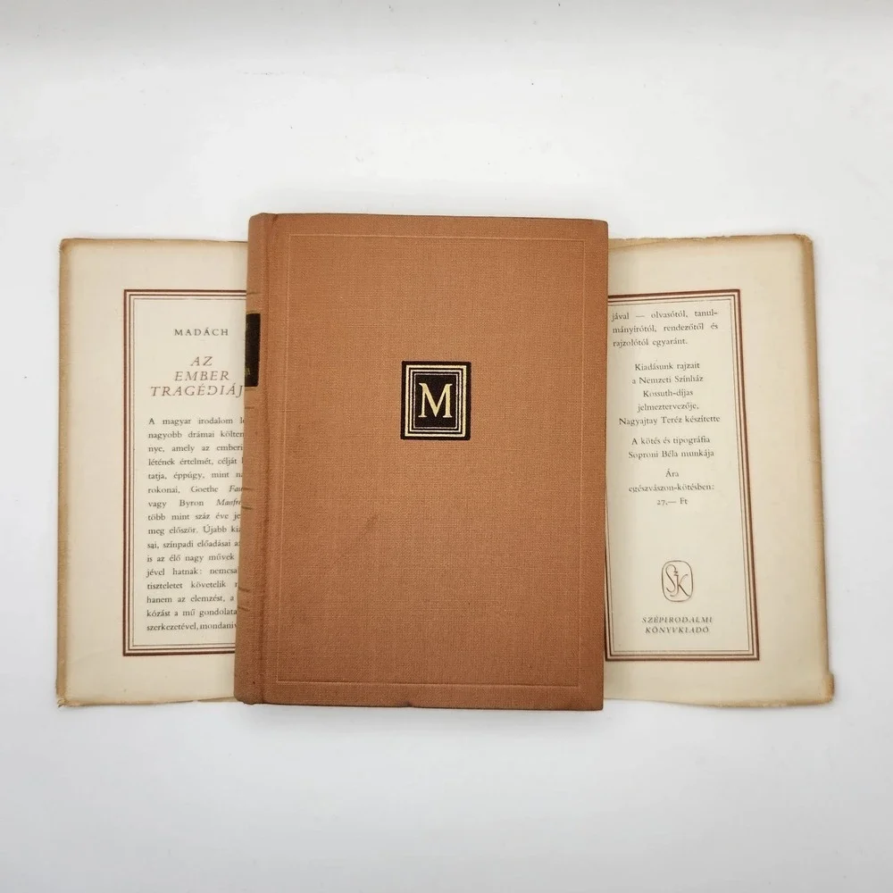 Az Ember Tragediaja Imre Madach Hungarian Book Vintage Hardcover
